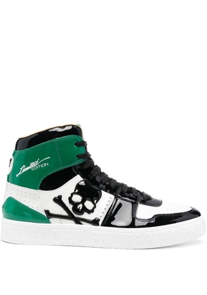 Philipp Plein Skull lace-up sneakers - Green