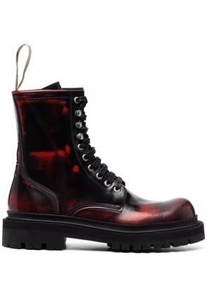 CamperLab Eki lace-up leather boots - Black