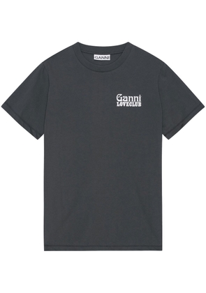 GANNI Loveclub logo-print T-shirt - 490