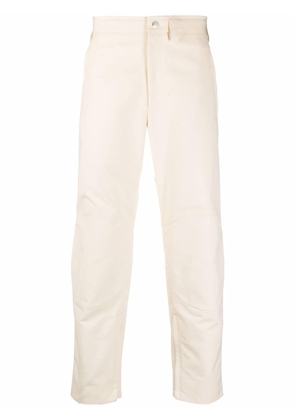 Jil Sander zipped-ankle cotton trousers - Neutrals