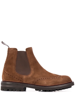 Church's perforated Chelsea boots - Brown