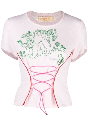 CORMIO Albina corset T-shirt - Pink