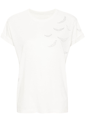 Zadig&Voltaire Anya wings-appliqué T-shirt - White