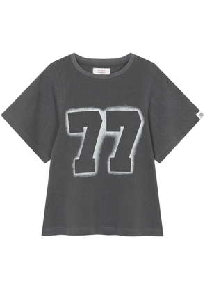 STUDIO TOMBOY 77-print cropped T-shirt - Grey
