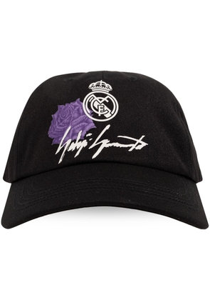 Y-3 x Real Madrid logo-appliqué cap - Black