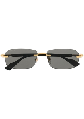 Gucci Eyewear rectangular frameless sunglasses - Grey