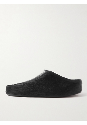 Marni - Fussbett Calf Hair Slippers - Men - Black - EU 40