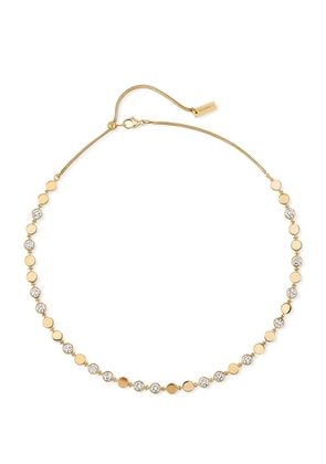 Messika Yellow Gold And Diamond D-Vibes Necklace