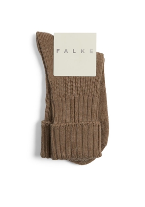 Falke Wool-Blend Ribbed Socks