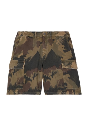 The Kooples Cotton Camouflage Cargo Shorts