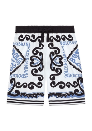 Dolce & Gabbana Kids Cotton Patterned Bermuda Shorts (2-6 Years)