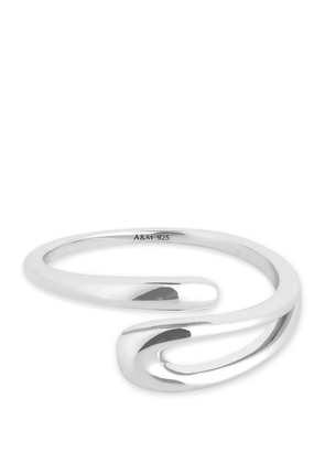 Astrid & Miyu Rhodium-Plated Molten Ring