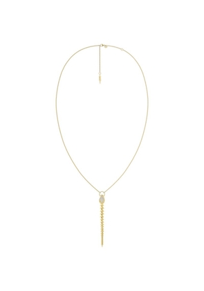 Shaun Leane Yellow Gold Vermeil And Diamond Serpent'S Trace Drop Pendant Necklace