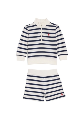 Ralph Lauren Kids Striped Sweater And Shorts Set (2-24 Months)