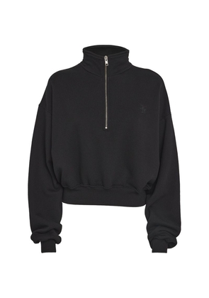 Éterne Cropped Half-Zip Sweatshirt