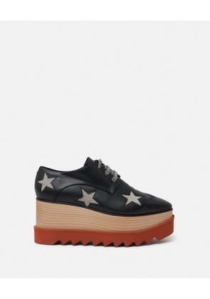 Stella McCartney - Elyse Stars Platform Shoes, Woman, Black Multicolour, Size: 37h
