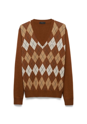 Prada Wool Argyle Sweater
