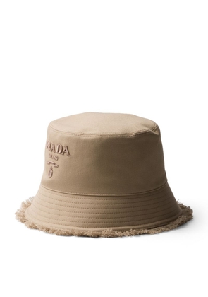 Prada Cotton Drill Bucket Hat