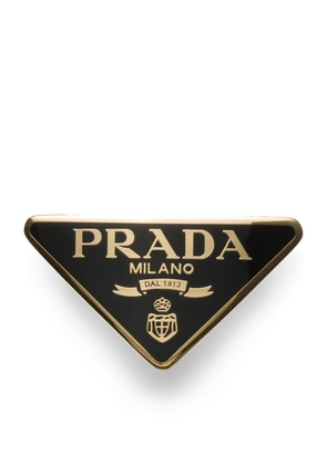 Prada Triangle Logo Hair Clip