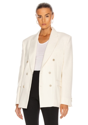 WARDROBE.NYC Double Breasted Blazer in Off White - White. Size M (also in S).