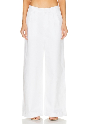 SPRWMN Pleated Trouser in White - White. Size XS (also in ).