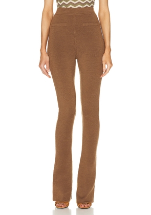 Saint Laurent Flare Legging in Chatain - Brown. Size L (also in M, S, XS).