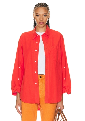 Citizens of Humanity Kayla Shirt in Coral Balm - Red. Size XS (also in ).