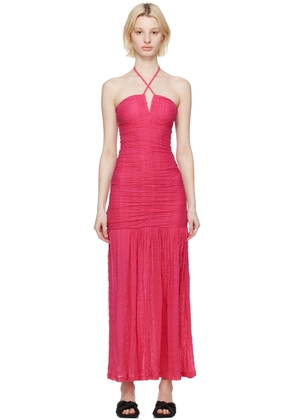 GANNI SSENSE Exclusive Pink Maxi Dress