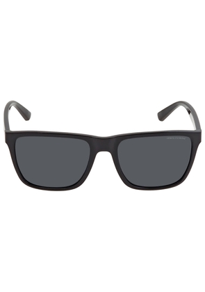 Armani Exchange Grey Square Mens Sunglasses AX4080S 815881 57