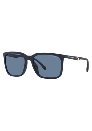Armani Exchange Dark Blue Rectangular Mens Sunglasses AX4117SU 818180 57