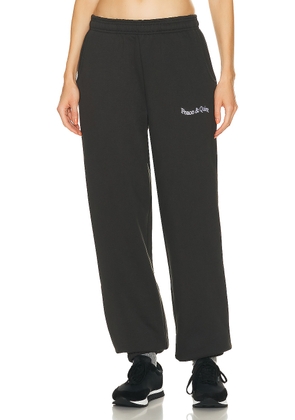 Museum of Peace and Quiet Wordmark Sweatpants in Black - Black. Size XL/1X (also in XS).