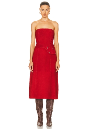 Saks Potts Ira Dress in Red - Red. Size S (also in ).