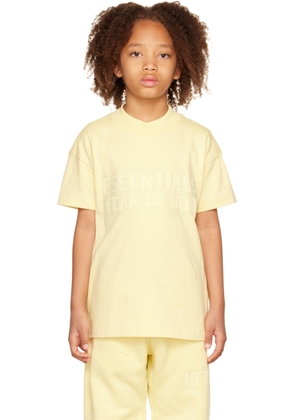 Fear of God ESSENTIALS Kids Yellow Logo T-Shirt