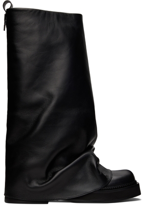 The Attico Black Robin Combat Boots