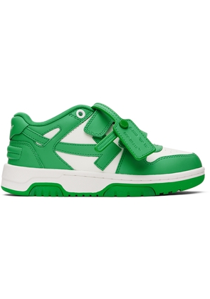 Off-White Kids Green & White Out Of Office Straps Sneakers
