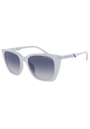 Armani Exchange Gradient Blue Butterfly Ladies Sunglasses AX4116SU 82104L 53