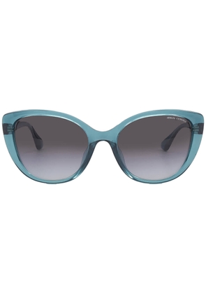 Armani Exchange Grey Gradient Cat Eye Ladies Sunglasses AX4111SU 82908G 54
