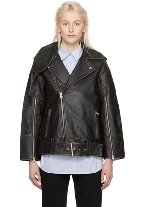 by Malene Birger Black Beatrisse Leather Jacket
