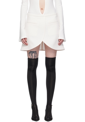 Courrèges White Ellipse Miniskirt