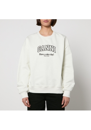 Ganni Isoli Oversized Organic Cotton Sweatshirt - XXS/XS