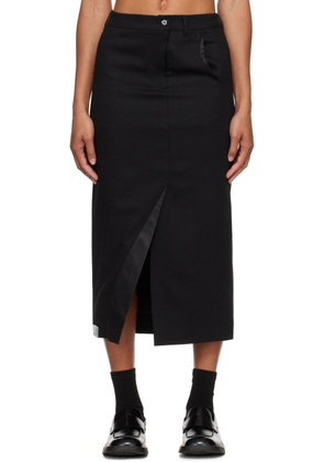 ADER error Black Rogat Midi Skirt