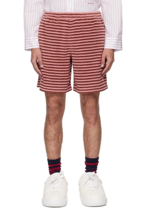 Marni Pink Striped Shorts