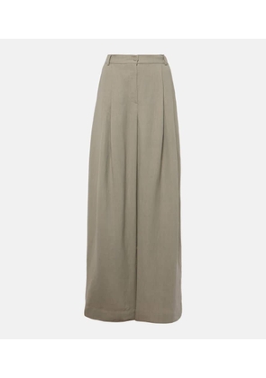 The Frankie Shop Piper pleated wide-leg pants