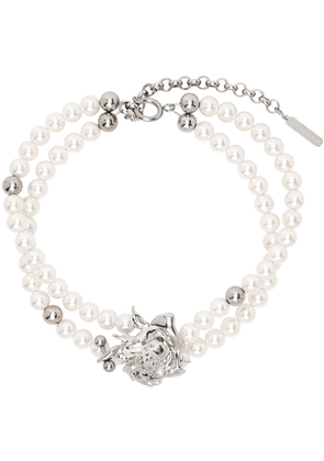 Justine Clenquet White & Silver Betsy Choker