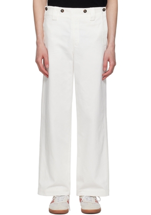 COMMAS White Fall Front Trousers