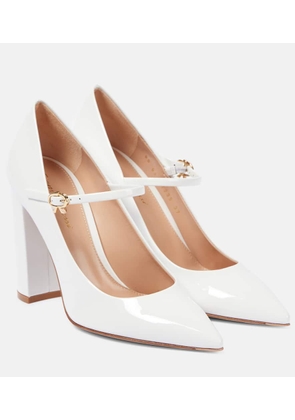 Gianvito Rossi 100 patent leather Mary Jane pumps