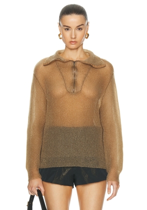 Maison Margiela Crewneck Sweater in Light Brown - Brown. Size M (also in ).