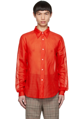 Acne Studios Red Button-Up Shirt