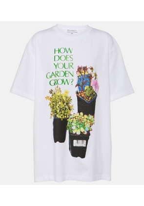 JW Anderson Printed oversized cotton jersey T-shirt