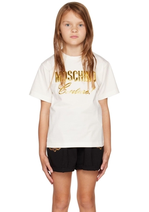 Moschino Kids White 'Couture' T-Shirt